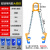 油桶吊钳起重夹具叉车专用吊钩油桶夹钩子吊具桶夹抓勾卸油桶工具 吊钩款双链1吨大钳体铁塑两