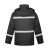贝傅特 斜纹春亚纺雨衣用于城市管理执法执勤黑色反光分体式雨衣套装 黑色执勤 XXXXL 