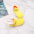 伊顿德鲁夏季新款儿童3D袜子帮面鞋宝宝学步袜子鞋软底透气飞织鞋 黄色3D针织(冰丝) 22码(内长13cm)