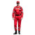 久匀长袖防静电套装工作服救援服应急户外地震水上救援服 红色 4XL