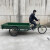 京文 人力脚蹬单刹三轮车 成人加固加厚货运搬运脚踏车 1.6米厢长标准轮三轮车