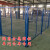 车间隔离护栏网工厂仓库隔断机器设备防护安全网铁丝网围栏栅栏 高25米1米长一柱一网