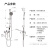 东鹏淋浴花洒全套装喷枪简易增压花洒喷头枪灰色沐浴莲蓬头花洒 三功能简易带喷枪套装【铬色】