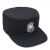 保安帽子男款夏季物业酒店门卫黑色新式作训男女款网眼通用可调节 黑色保安帽 56cm