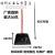 木柄垃圾铲全新结实耐用黑色扫斗工厂加深簸箕推土机奋斗 68CM高 黑色 簸箕 木杆