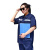 谋福387夏季短袖工作服套装劳保服环卫建筑工装(藏青色+灰色反光条套装  165/80A )