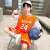 韩日星儿童装男童夏装套装2024新款夏季篮球服运动中大童夏款帅气男孩潮 蓝色 120cm