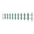 京酷 PVC塑钢护栏 变压器隔离绝缘栅栏户外庭院市政草坪绿化围栏（草绿色60cm高）一米价  