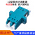 LC-OM4双联光纤适配器万兆法兰转接适配器双芯光纤耦合器法 LC双联光纤适配器蓝1个