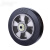 铸铁脚轮42F5寸平板手推车轮重型万向轮拖车滑轮橡胶62F8寸轮子 深蓝色