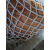 定制适用儿童安全防护网尼龙绳网围网楼梯阳台防坠网彩色幼儿园隔离装饰网 白色5毫米5厘米孔 1米宽需要几米拍几件