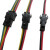 JST SM 2芯插头公-母EL电线电缆接头适配器15cm LED连接线 SM2P公母都60厘米各50条