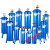 自胜气泵空压机过滤器除水净化压缩空气精密油水分离器喷漆干燥罐 湖蓝色 ZS05法兰式