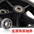 前轮带轴承全套一对6寸7寸8寸轱辘实心轮万向轮子前小 [1617厘米]7英寸黑色小轮一