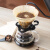 御卡爵咖啡滤纸手冲咖啡壶套装咖啡滤杯V60咖啡过滤纸美式咖啡机咖啡纸 1-2人份木V型滤纸40片/盒