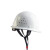 诺瑞斯安 安全帽 新国标ABS 防砸透气 工业头盔电力工程工地建筑施工抗冲击 免费印字 圆顶透气白色