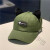 桃伊悠飞行员帽子女自带墨镜的防晒遮阳鸭舌帽潮街头猫耳朵眼镜棒球帽女 军绿色 成人54-60