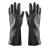 2095020橡胶防化手套:耐强酸碱耐氢氟酸防浓硫酸防化手套 黑色1双（33厘米） M