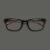 索西克（SOXICK）设计师款纯钛加板材一体鼻拖眼镜架男可配度数近视眼镜女防蓝光 代瑁枪色 平光不配镜