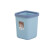 标燕【蓝色10L 】方形垃圾桶无盖简约时尚大号厨房卧室带压圈大小号塑料垃圾筒ZTT-LJT0014