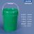 HKNA加厚级塑料桶大口水桶广口密封桶10/20/25L升千克kg 20L绿色带盖升级H款