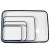 海斯迪克 HKCL-267 搪瓷托盘 白色实验室化工消毒盘 方形盘 加厚平底 单个20*30