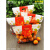 鲜元一次性橙子水果袋水果保鲜袋橘子樱桃包装袋车厘子礼品袋自封 3斤装 A版橙色-03100只 橙 1