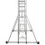 兴航发 XHF-LCRS12 铝合金槽型铆压人字伸缩梯 12m-收回6.2m升高11m加厚人字梯工程梯子
