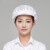 佰众益（BAIZHONGYI）防尘工作帽子厨师帽女厨房餐饮车间食品厂白色卫生工厂食堂帽子 半网（红色）