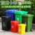 环卫户外分类商用垃圾桶塑料加厚垃圾箱大号小区物业带轮盖240L升 黄色 100升无轮有盖