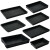 塑料托盘长方形方盘加厚元件盒物料盒零件盒工具周转箱黑色 46号方盘外尺寸450*300*45mm