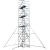 加厚铝合金脚手架 装修工地带专用斜梯塔架 2*1.35系列8-13米平台 WPK1513(工作平台8米）