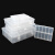 睿爸多格零件盒电子元件透明塑料收纳盒小螺丝样品盒储物工具分类 101(加厚18格零件盒-不可拆)