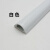 PVC明装线槽木纹色铝合金线槽弧形地线槽耐踩网络地板走线压线槽 白色(自带背胶) PVC款 一米长度(每根)  3号(放3根网线)