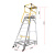 稳耐梯子工业用Bailey 铝合金单侧平台梯承重170kg平台梯移动理货 FS13596 八步梯3.1米