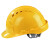 猩阮樟安帽工地施工安头帽建筑工程领导夏季透气加厚印字防护头盔男 V型ABS透气款黄色