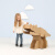 定制适用儿童玩具纸箱恐龙动物模型组装纸板大型手工制作幼儿园环创摆件展 小长颈鹿