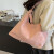 XIAX感包包女士2024新款潮时尚单肩包大容量托特包通勤斜挎水桶包定制 粉色 收藏加购优先发货