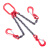 龙禹盛 起重链条吊索具 G80级高强度锰钢链条索具 吊具成套 吊车行车组合 可定制 单位：套 单腿2吨2米 