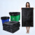 Ubag优袋 黑色一次性物业保洁塑料平口中厚垃圾袋 50个 宽70*高90厘米 适合80L垃圾桶