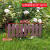 室外花园花坛栏杆围挡户外塑料栅栏围栏室内隔断白色庭院篱笆护栏 玫红色 加强加厚50*16cm 特小