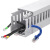 劳瑞 PVC线槽明装灰色塑料配电箱布线槽网线电线电缆理线阻燃pvc行线槽 60*60粗齿（一组）