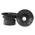 威尔克VRK E-MZ2MB系列真空吸盘配内外牙螺母紧凑波纹型带接头M5牙真空吸盘连接件 E-MZ2MB4-GS-M3 黑色硅胶 