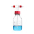 垒固螺口洗气瓶直管 GL45螺口缓冲瓶配件头子 洗气瓶装置实验室用 洗气瓶头子250ml