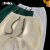 JaslcsJASLCS重磅360g潮流休闲五分裤男女夏季港风直筒休闲男士短裤 JS-白色XZ-K2442 S建议90-110斤