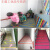 自粘式PVC楼梯防滑条橡胶条地板收边压边条楼梯踏步防滑条带胶 红/灰(有背胶) 5*2.5Cm宽