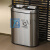 不锈钢分类垃圾桶大号双桶连体商用公共场合商场电梯口 椭圆-砂银钢(小号) 25升+25升