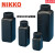 NIKKO试剂瓶塑料瓶样品瓶HDPE瓶圆形方形黑色遮光防漏50-2000ml 1000ml圆形窄口
