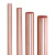 飓程 金属加工配件 T2紫铜棒 铜棒 接地导电铜棒 实心紫铜棒 单位：米 直径5.5mm*1米 