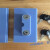 实验室配件工业PP酸碱柜门双锁式拉手 ABS锁 塑料锁 配锁头 螺丝 蓝色双锁